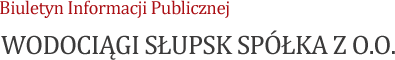BIP - Wodociągi Słupsk Sp. z o.o.